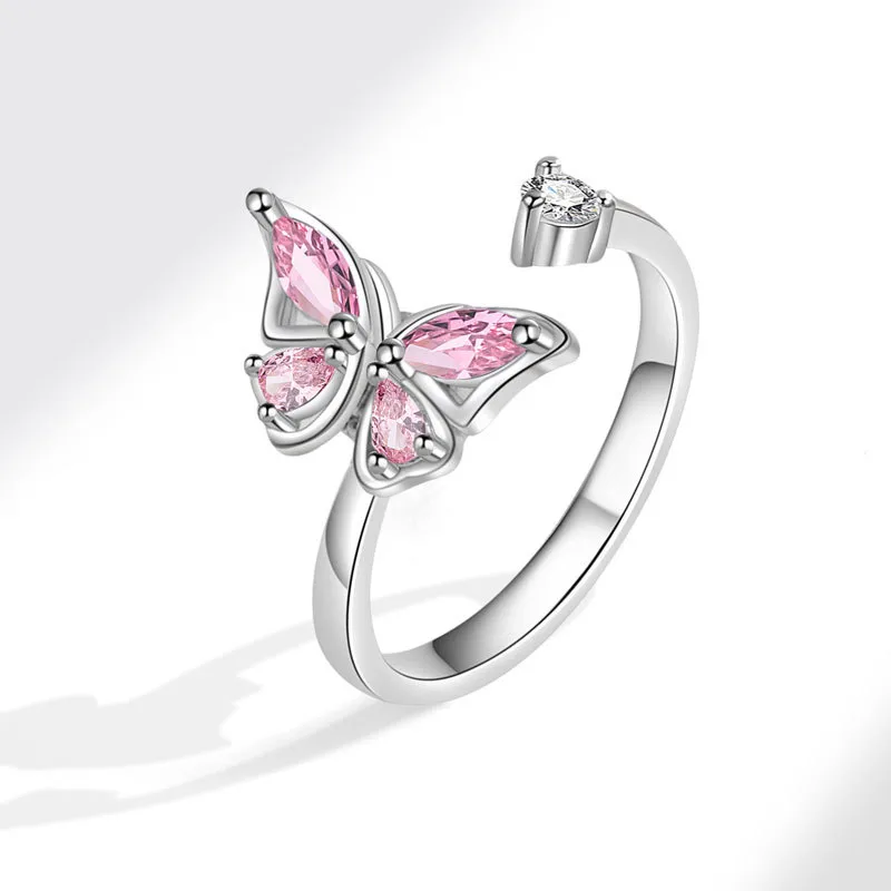 Butterfly Adjustable Fidget Ring