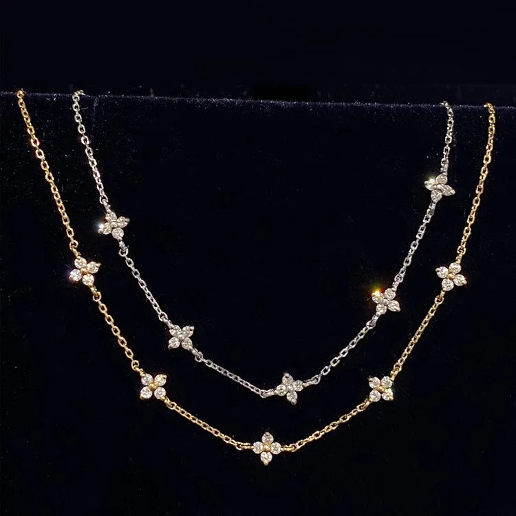 925 Sterling Silver Flower Bracelets
