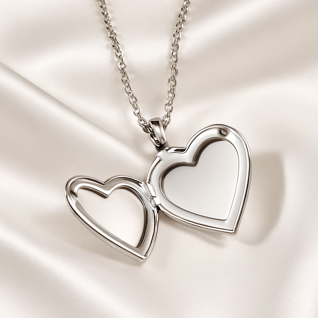 Mood Heart Locket Necklace