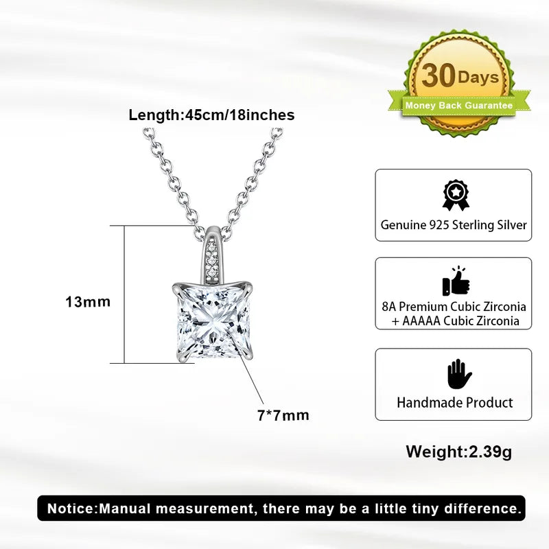 Silver Bridal Necklace White Gold Plated 8A Premium Cubic Zirconia