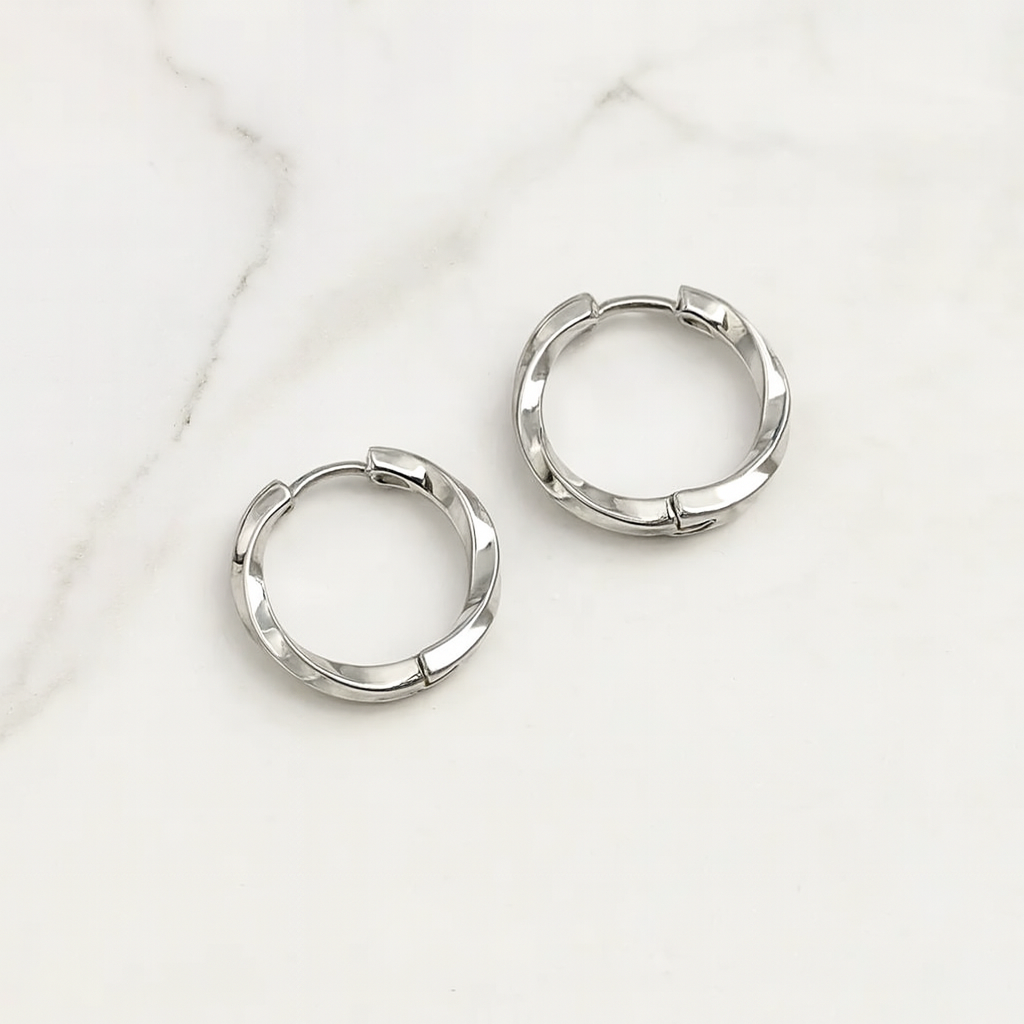 AIVEO 304 Stainless Steel Elegant Hoop Earrings