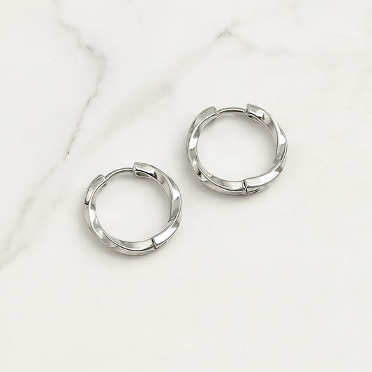 AIVEO 304 Stainless Steel Elegant Hoop Earrings