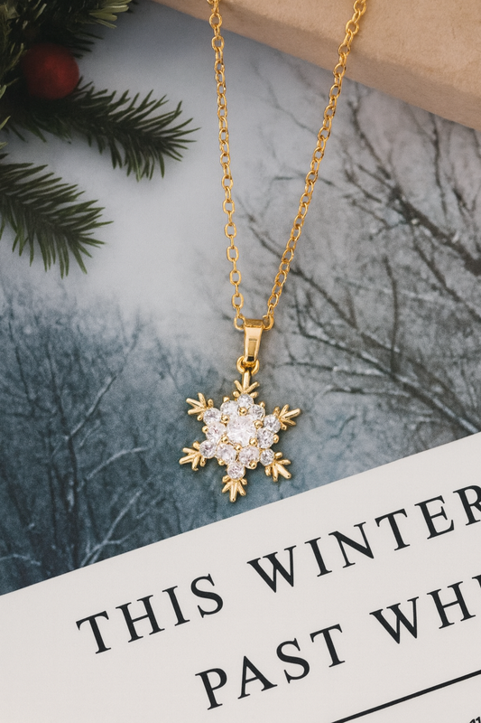 Snowflake Sparkle Pendant Necklace – Limited Edition