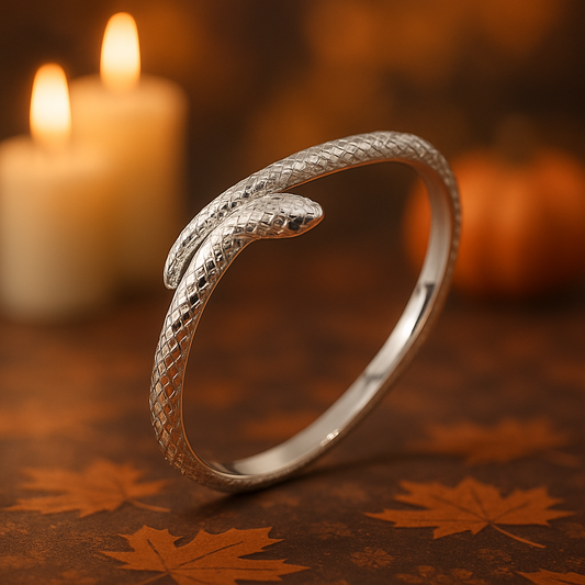Silver Snake Adjustable Snake Bangle – Perfectly Imperfect