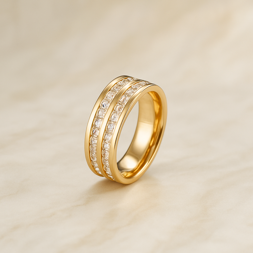 Luxe Double-Set Eternity Band Ring
