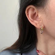 Unisex Gothic Skull Earrings – Copper with 925 Sterling Silver Needle | Classic Halloween Jewellery