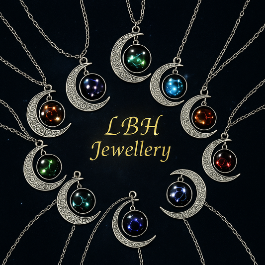 🌌 Constellation Luminous Moon Pendant Necklace Talisman