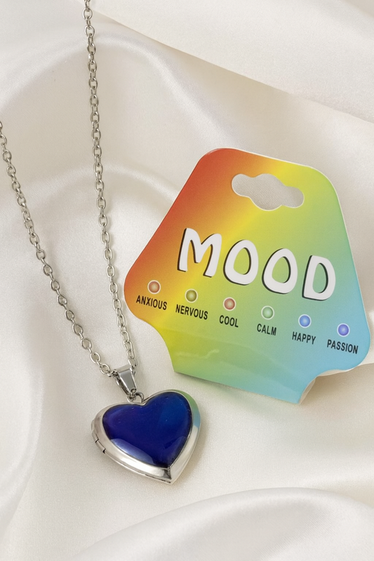 Mood Heart Locket Necklace