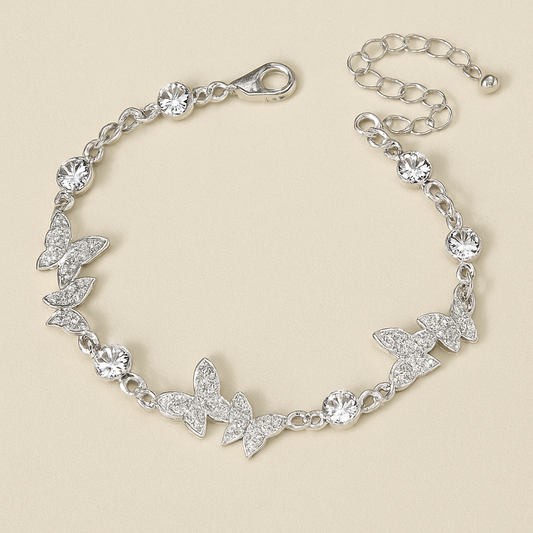 Elegant Rhinestones Butterfly Bracelet