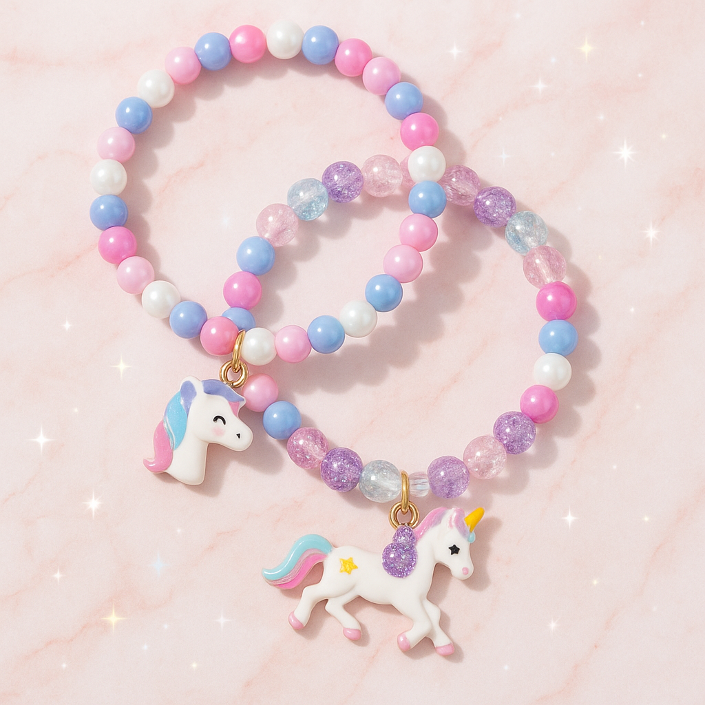 Magical Unicorn Beaded Bracelet Set