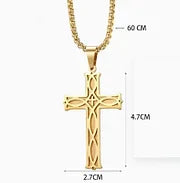 Titanium Steel Cross Pendant Necklace ✝️