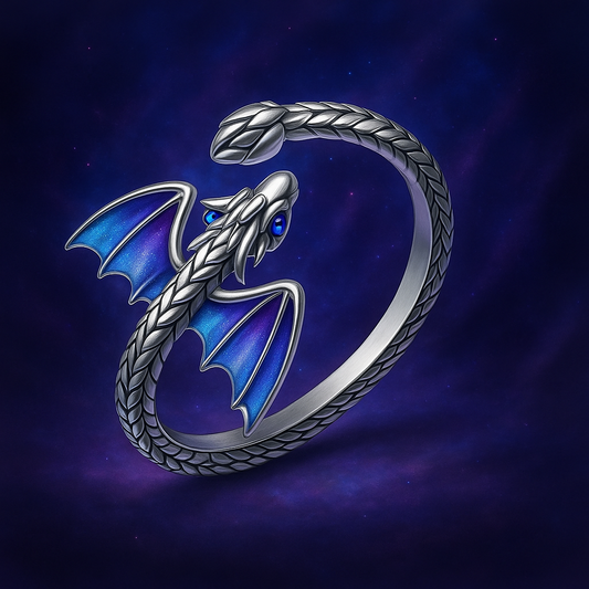 Purple Dragon Wing Cuff Ring - S925 plated