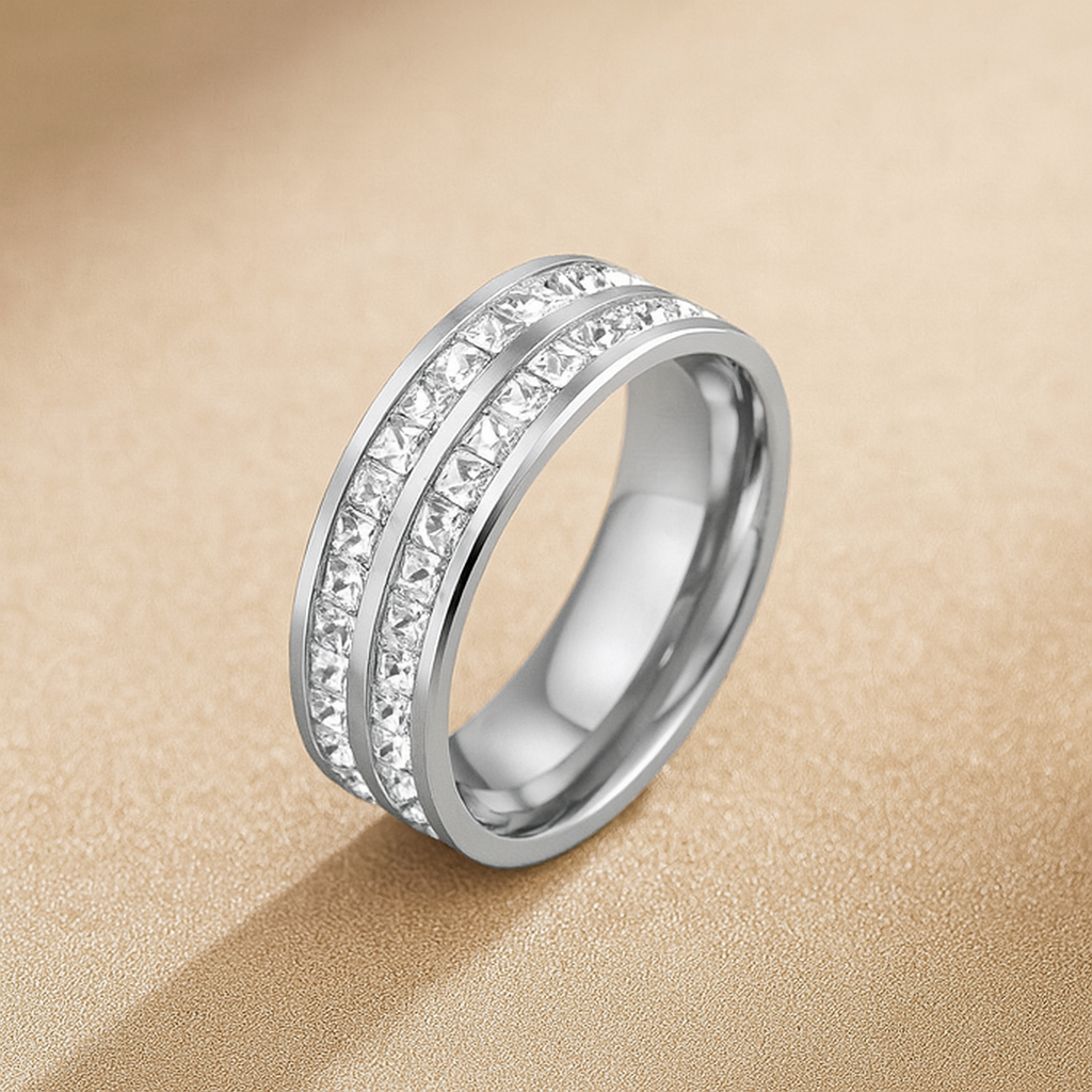 Luxe Double-Set Eternity Band Ring