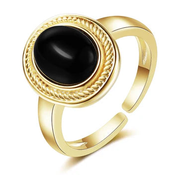 🌙 Enchanted Eclipse Ring S925 Gold Plated
