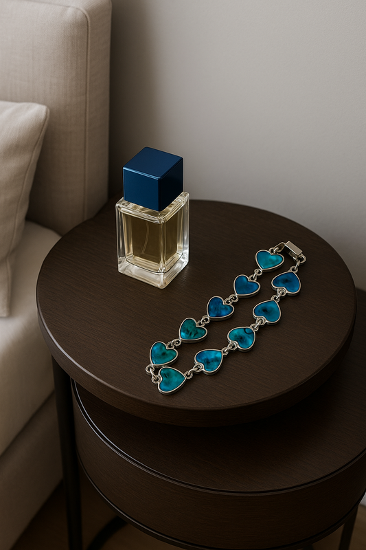 Heart-Shaped Abalone Shell Bracelet