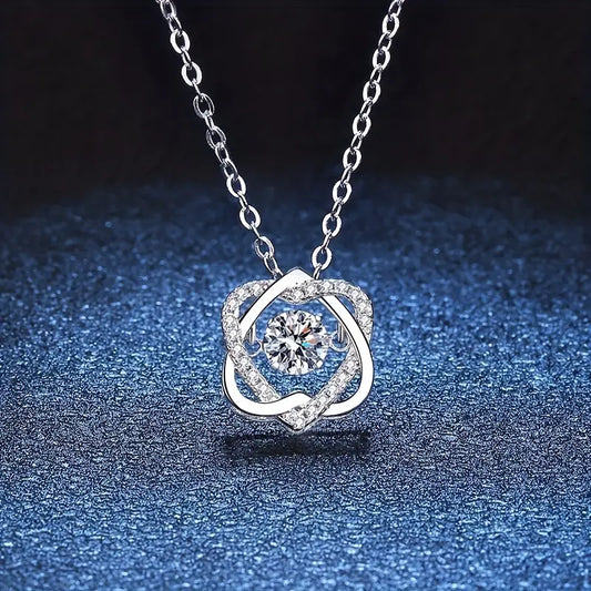 To My Daughter Heart Knot Necklace