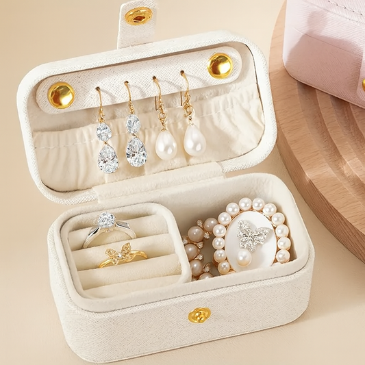 Minimalist Rectangular Travel Jewellery Box