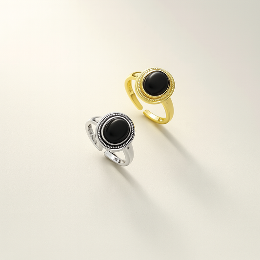 🌙 Enchanted Eclipse Ring S925 Gold Plated