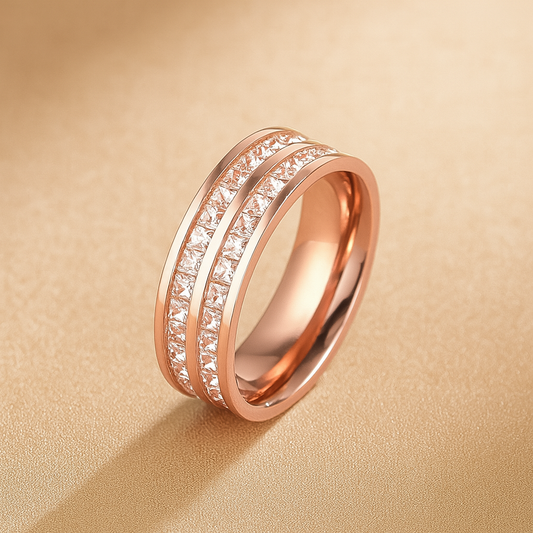 Luxe Double-Set Eternity Band Ring