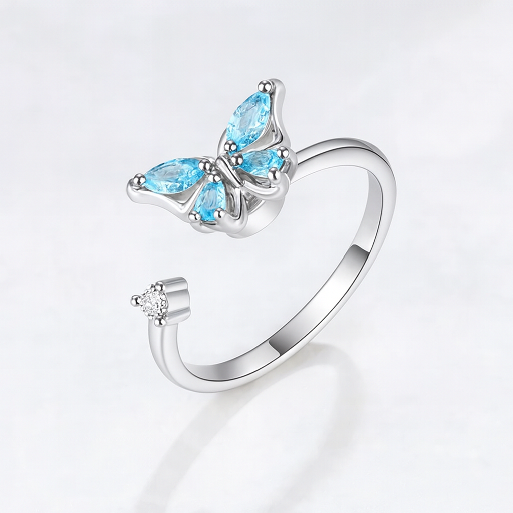 Butterfly Adjustable Fidget Ring