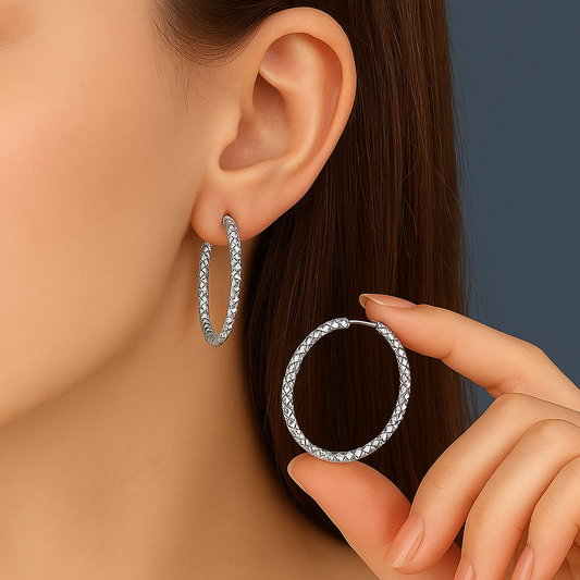 Elegant Hypoallergenic Stainless Steel Hoop Earrings
