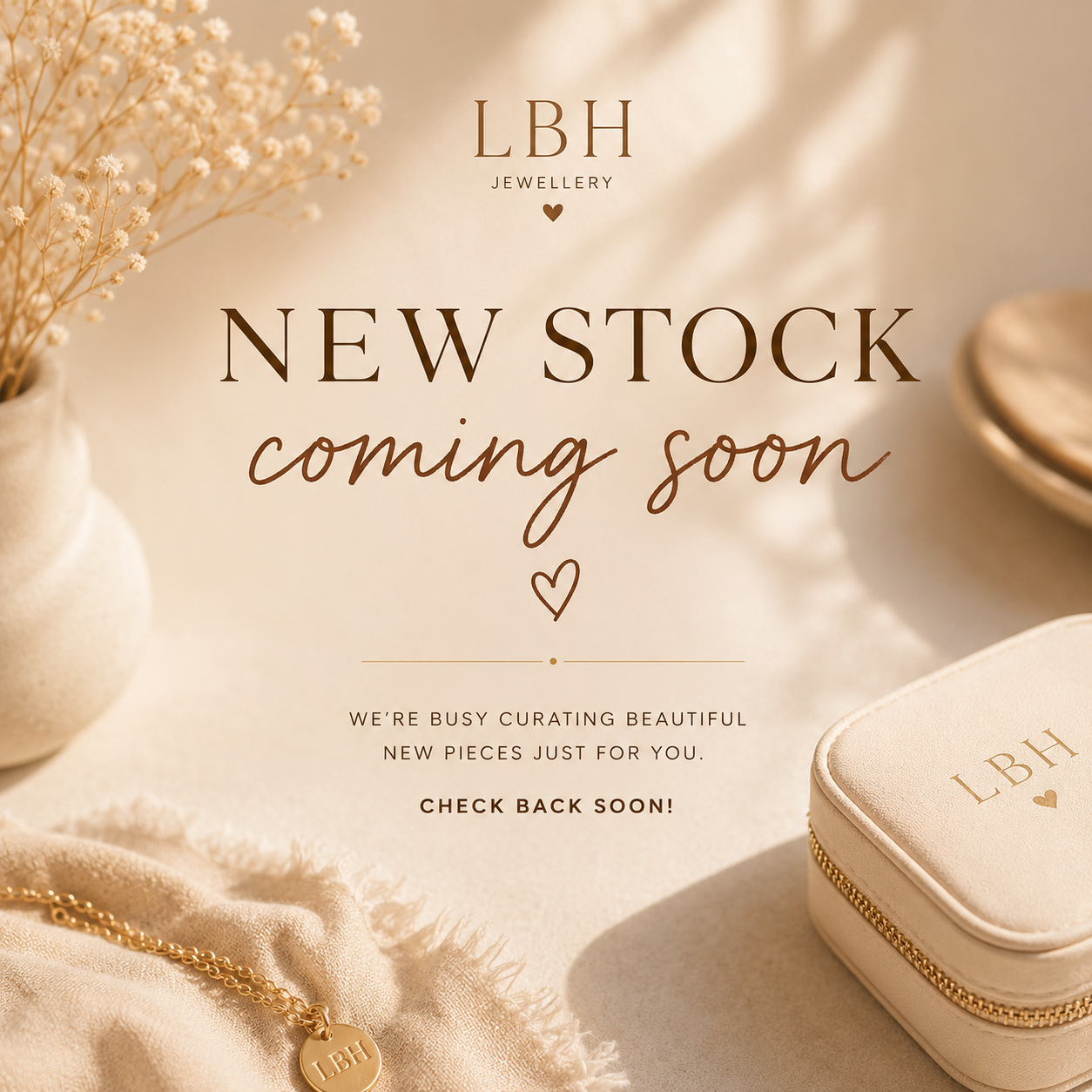 New Stock Coming Soon
