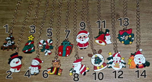 Christmas Charm Necklaces – Individually Sold