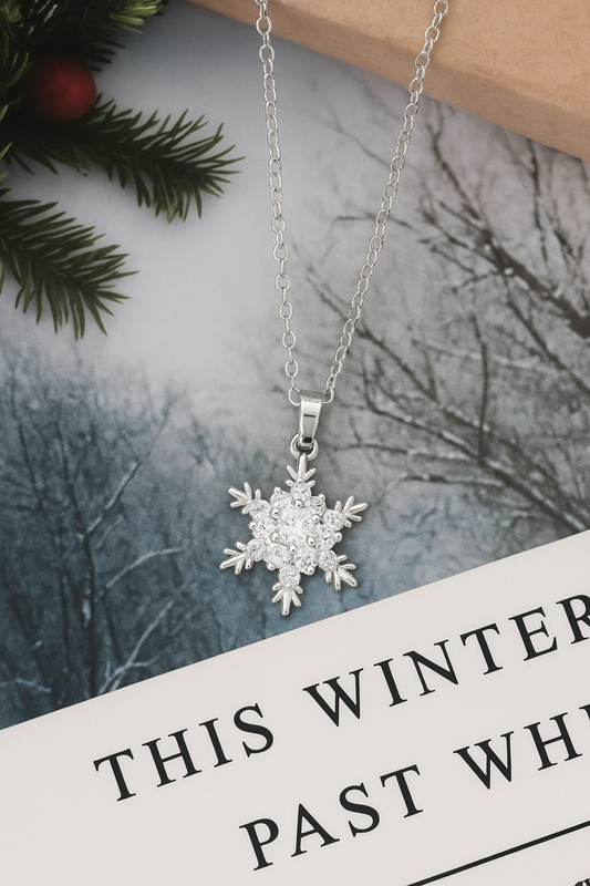 Snowflake Sparkle Pendant Necklace – Limited Edition